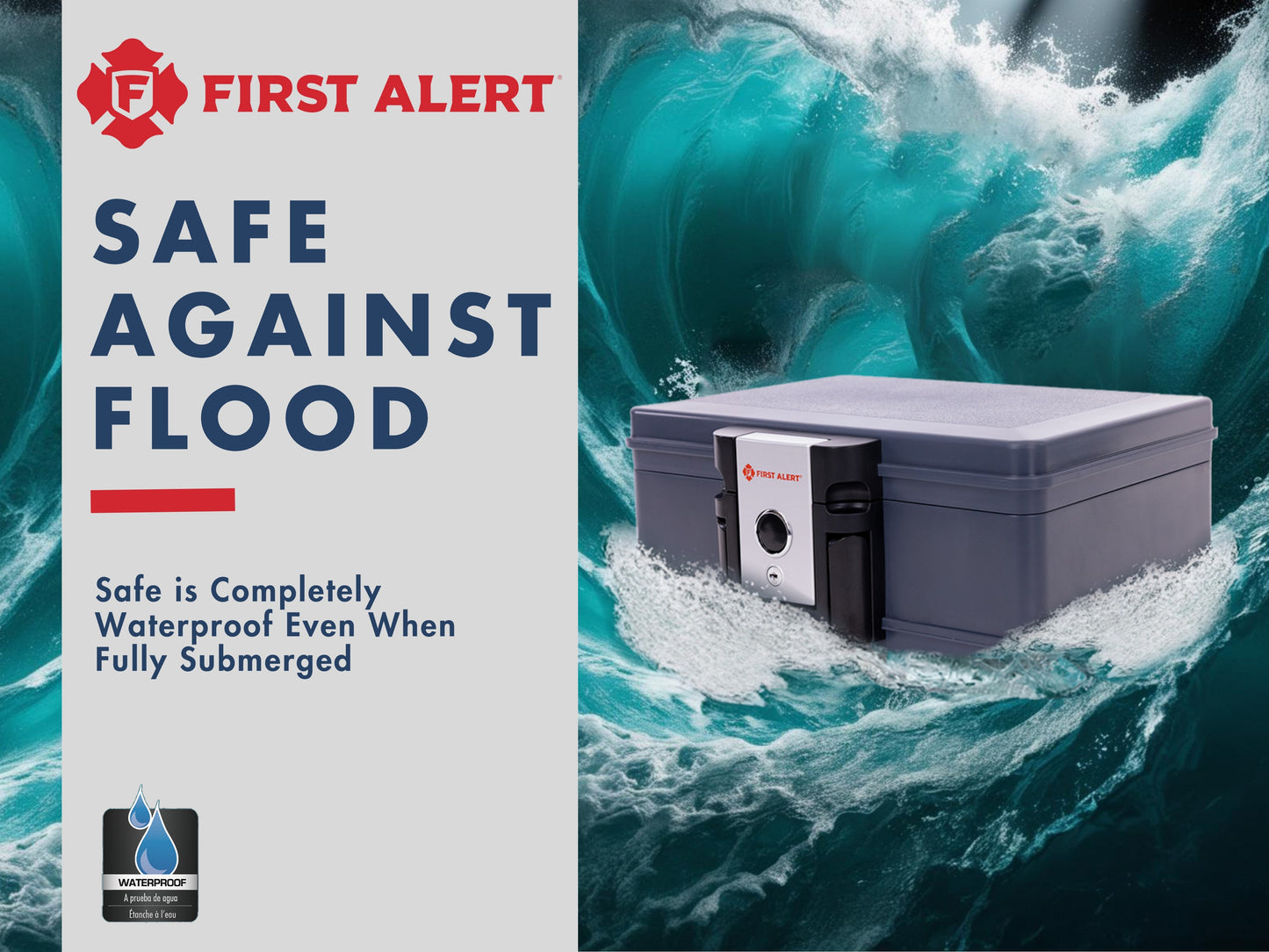 2013F UL-72 Fire Rated 30 minutes at 1550°F/843°C; Single latch design with push button and key lock; Waterproof