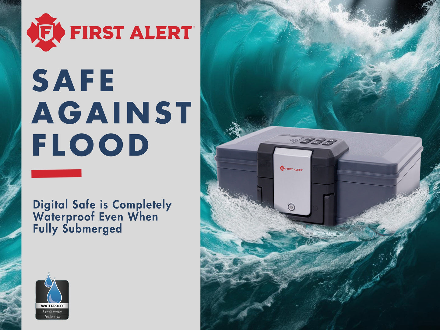 2601DF .19 Cu' Waterproof 30 Minute Fire Chest w/Digital Lock