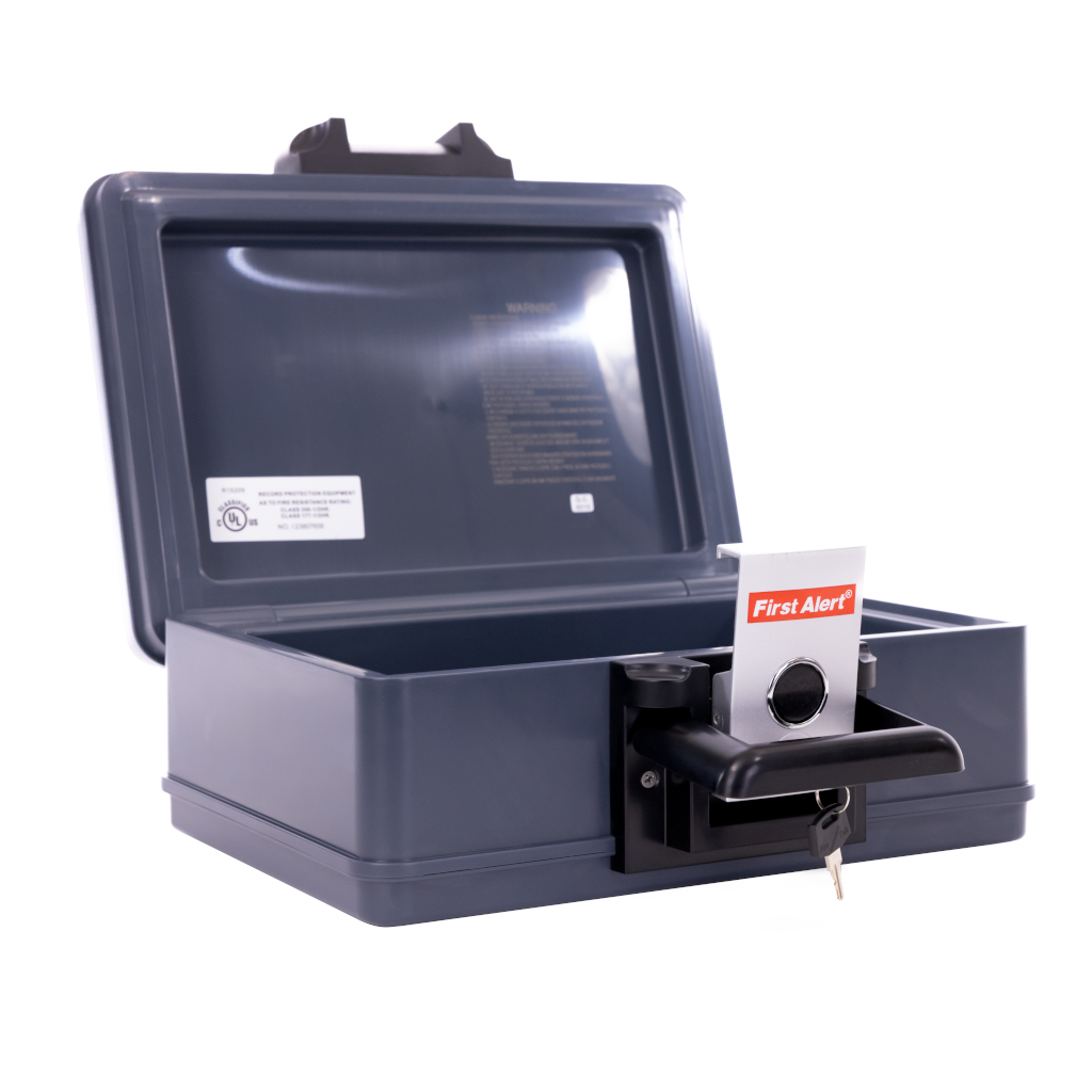 2011F UL-72 Fire Rated 30 minutes at 1550°F/843°C; Single latch design with push button and key lock