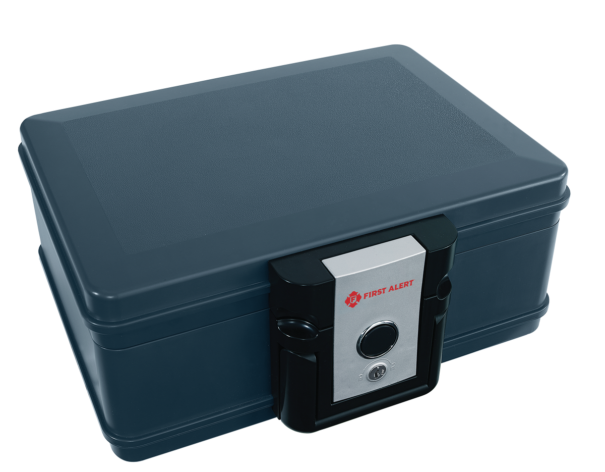 First Alert Fireproof and Waterproof Security Safe, .17 CU FT, 30 Minu ...