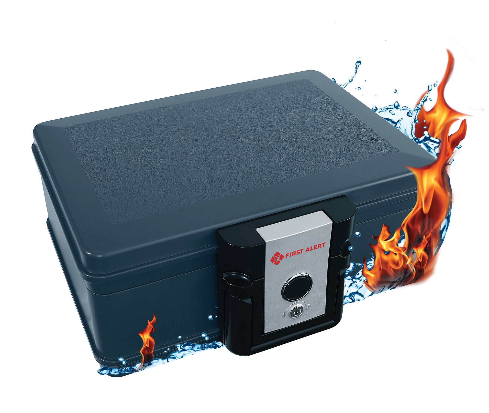 First Alert Fireproof and Waterproof Secutiry Safe, .19 CU FT, 30 Minu ...