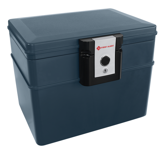 2037F UL-72 Fire Rated 30 minutes at 1550°F/843°C; Single latch design with push button and key lock; Waterproof; Fits hanging files