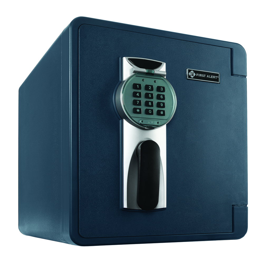 First Alert Fireproof and Waterproof Security Safe, .92 CU FT, 1 Hour ...