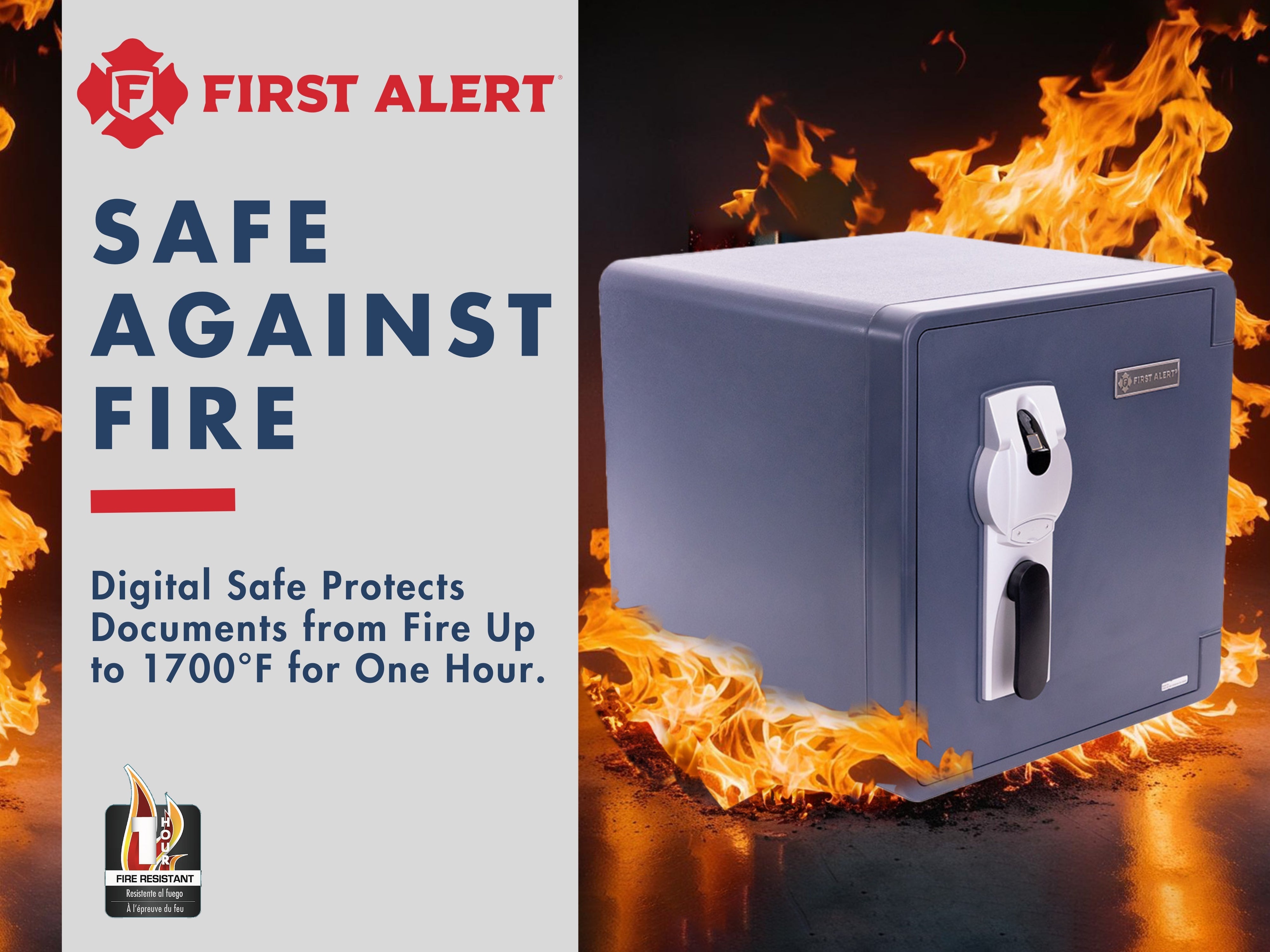 2092DF-BD 1.32 CU' Waterproof 1 Hour Fire Safe W/ Digital