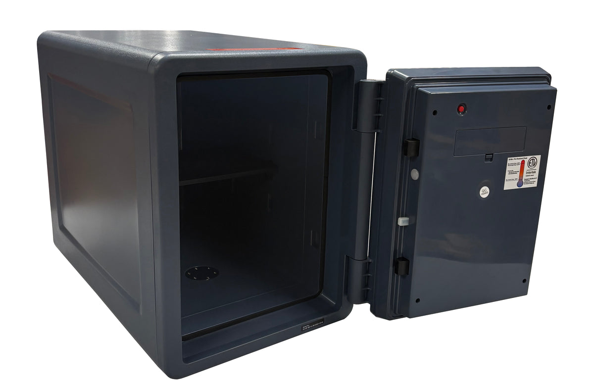 First Alert Fireproof and Waterproof Security Safe, .92 CU FT, 30 minute Fire Rating @ 1550, Fire Proof UL Rated Fire Safe.  Features Digital Electronic Lock w/ Emergency Access Override Key & Bolt Down Kit Model 2911DF-BDC-G