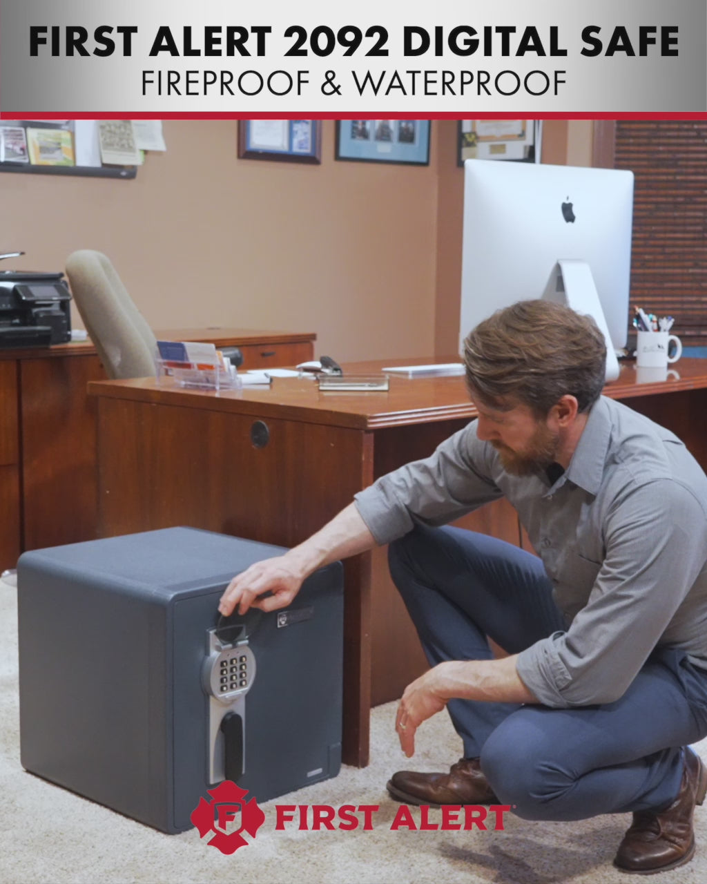【PC98】デルフォイの信託 2092DF-BD 1.32 CU' Waterproof 1 Hour Fire Safe W/ Digital